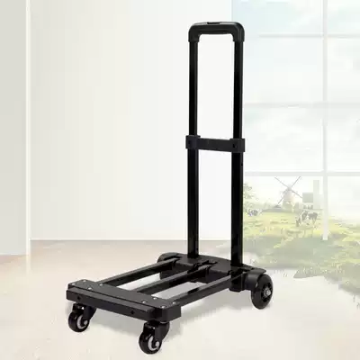 Universal wheel folding luggage car Iron tube trolley car Household shopping cart Vegetable cart trolley Minivan hand trolley