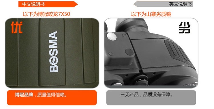 Kính viễn vọng Boguan phạm vi la bàn phối hợp tầm nhìn ban đêm ống đôi Snapdragon 7X50 máy ảnh điện thoại di động ngoài trời tốc độ cao độ nét cao - Kính viễn vọng / Kính / Kính ngoài trời ống nhòm 1 mắt