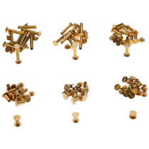 Handmade DIY brass cloth screw pure copper financial cloth screw I-shaped nail screw screw coin buckle welding screw