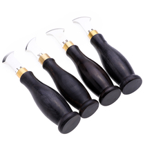 Ebony Scriber leather scribing tool manual multi-function adjustable slot press drum edge line Holder Holder