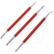 Handmade leather leather diy leather carving pen squeezer scribing pen shaping machine drawing pen double-ended iron pen