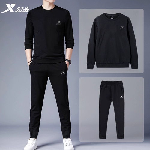 Xtep, спортивный костюм, осенняя модная толстовка, мужские штаны, комплект