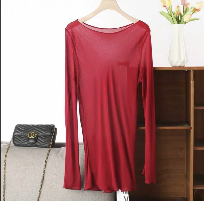 2026 Early Spring New Long-Sleeved Sun Protection 100% Rayon Top