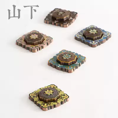 Enamel color sandalwood stove bamboo agarwood seat ring incense burner creative incense to Incense Road supplies incense tube Buddha room tea mat ornaments
