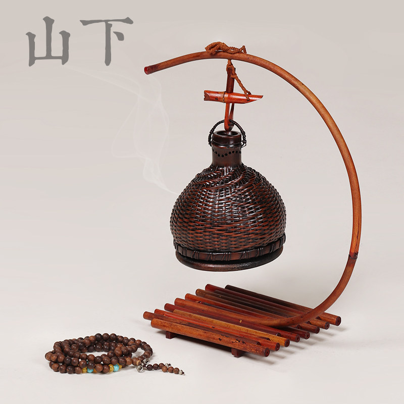 Imitation ancient bamboo choreography stove Creative home Incense Burner Smoked Incense Stove Bamboo incense stove incense Incense Stick-in-house Swaying Pieces-Taobao