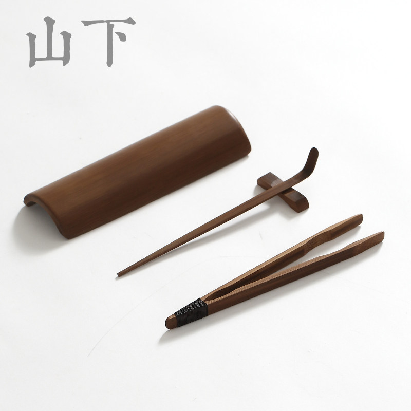 The old bamboo tea is hand made of handmade bamboo tea clip tea needle pluss tea spoon bounty tea ho tea house group tea road sixties Gongfu tea accessories