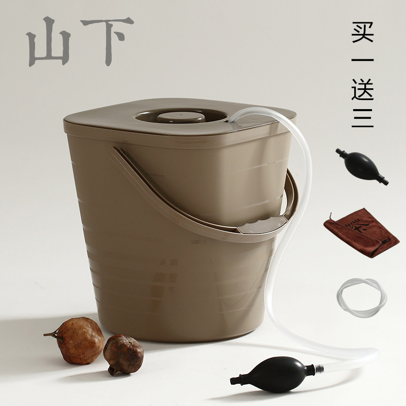 Tea Doug tea residue barrel plastic waste water barrel Gongfu tea furniture accessories tea FLOOR Bucket Trash Can Drain Bucket Tea Water Barrel