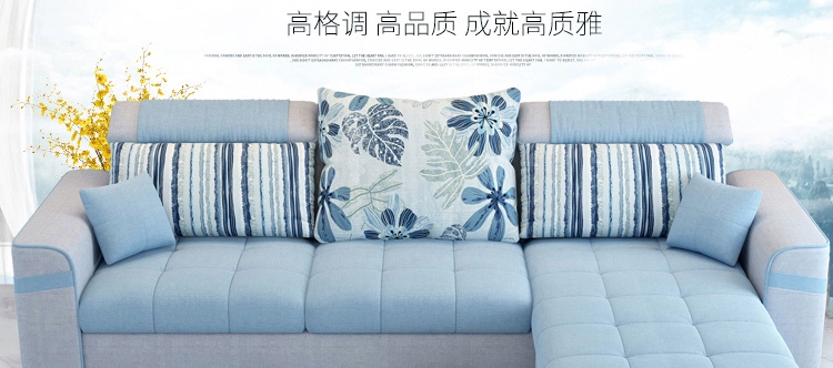 Sofa vải căn hộ nhỏ, phòng khách hiện đại, kết hợp sofa ba người đơn giản, có thể tháo rời và giặt được, kinh tế - Ghế sô pha