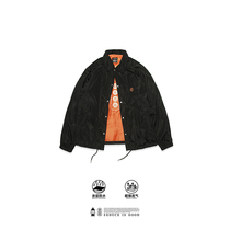 Food fishing Japanese retro coach jacket men winter Tide brand windbreaker handsome loose plus velvet thickened tooling Jacket Women