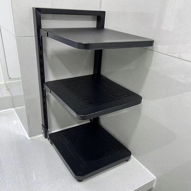 Kitchen storage rack pot rack new multi-layer adjustable sink cabinet corners and narrow storage