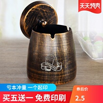  Wrought iron windproof ashtray bar KTV Internet cafe smoke cup personality restaurant Internet cafe creative trash can custom LOGO