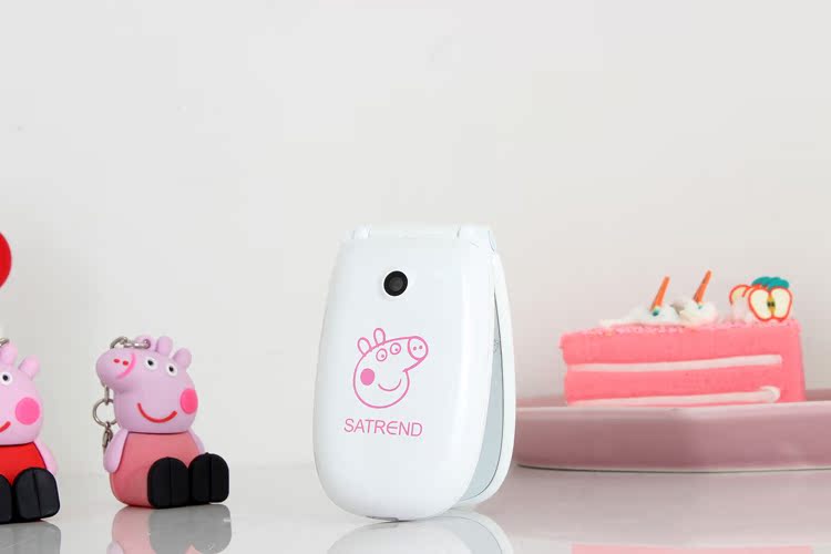 Piggy Pecs trẻ em điện thoại di động học sinh nam và nữ dễ thương phim hoạt hình mini siêu nhỏ bỏ túi SATREND W18 - Điện thoại di động nokia 6700 gold