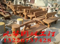 Custom park doors various garden landscapes indoor and outdoor fake trees pillars cement imitation wood floors stools and chairs promenade