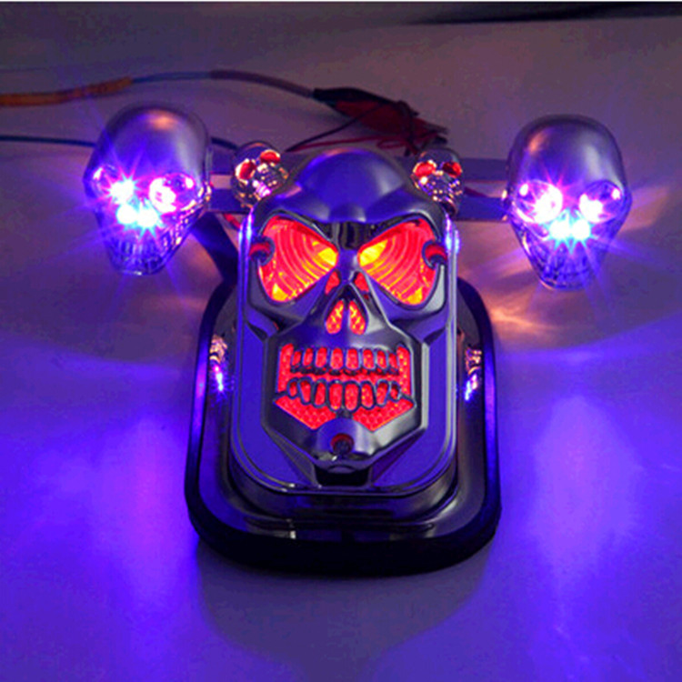 Phụ kiện xe máy Rùa lớn King Earth Eagle King Iron Horse 400 Sửa đổi Sán đầu đèn hậu Ghost Head Phanh nhẹ độ đèn led xe máy