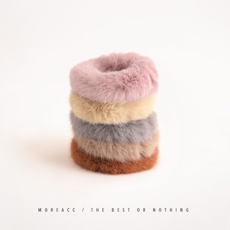 Hair Ring Woman Han Edition Cute Tennis Red Ins Leather Fascia Women Zou Accessories Department Brief Hair Ring Small Leather Set Large Intestine Hair Ring