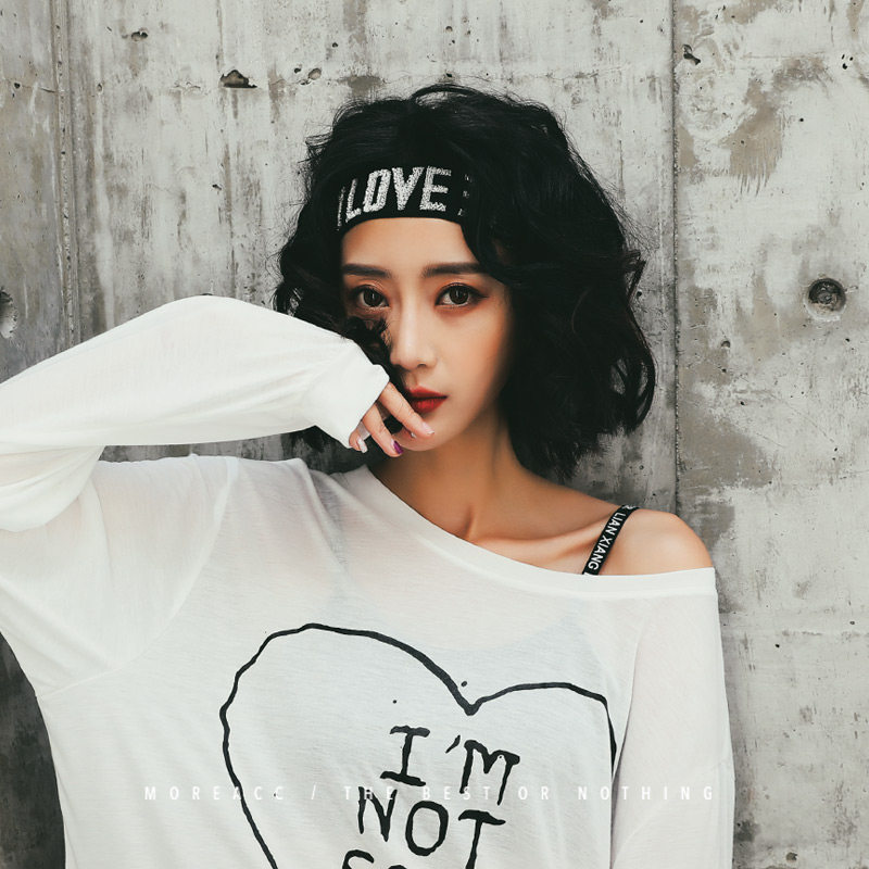 Korean hair band hip hop street hipster men face wash sports wide edge ins headband European and American personality headband women