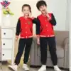 New kindergarten garden clothes spring and autumn winter clothes pure cotton Korean version of British sports children's class clothes Primary school teacher school uniform
