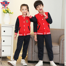 New kindergarten garden clothes spring and autumn winter clothes pure cotton Korean version of British sports childrens class clothes Primary school teacher school uniform