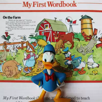 Export tail single Donald duck model doll toy ornaments with base