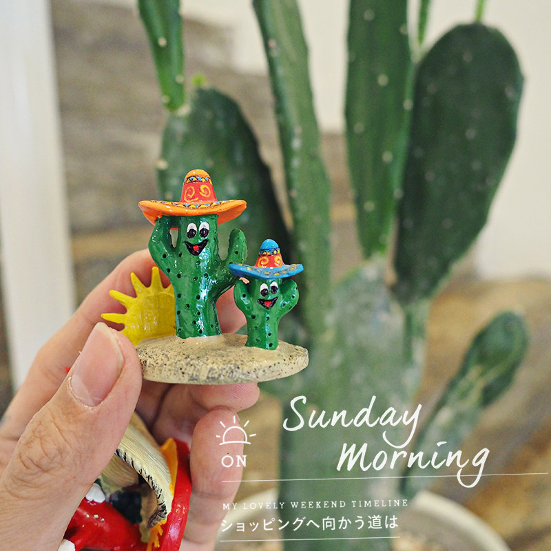 Nordic cactus mini ornaments