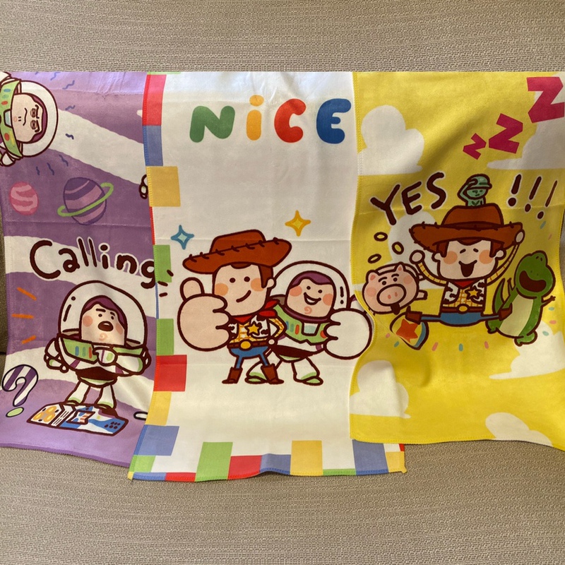 Trendy Brand Towel Bath Towel Cartoon Cute Male Couple Sports Gym Absorbent Personalized Buzz Lightyear Quick-Drying Sweat Towel