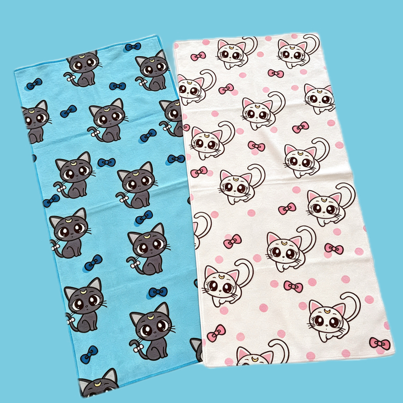 Beautiful Girl and Cat Couple Cartoon Household Face Towel, Absorbent and Soft, Suitable for Sports and Fitness, Sweat-Absorbing Towel for Men and Women, Bath Towel Beautiful Girl and Cat Couple Cartoon Household Face Towel, Absorbent and Soft, Suitable for Sports and Fitness, Sweat-Absorbing Towel for Men and Women, Bath Towel