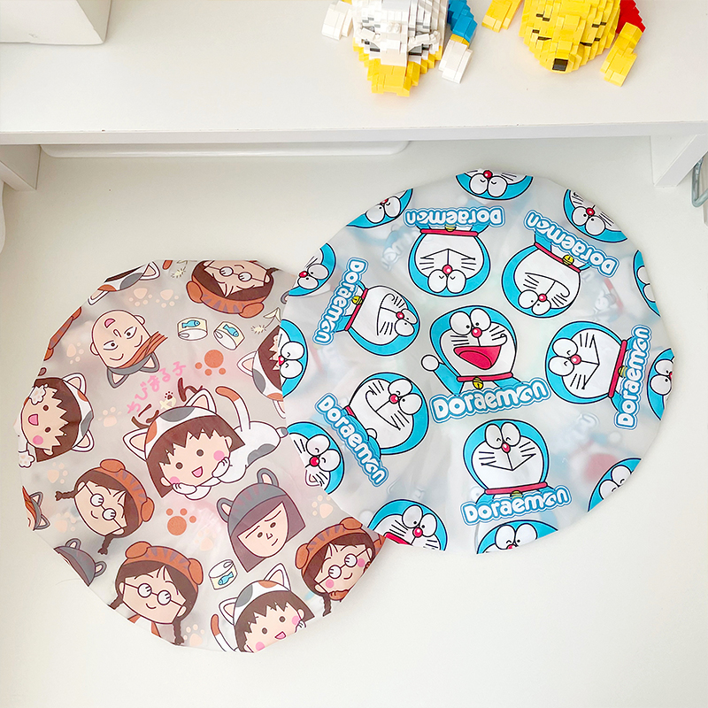 Child Bath Cap Woman Waterproof Bathing Cap Bath Cartoon Cute South Korea Girl Child Adults Long Hair home Large number