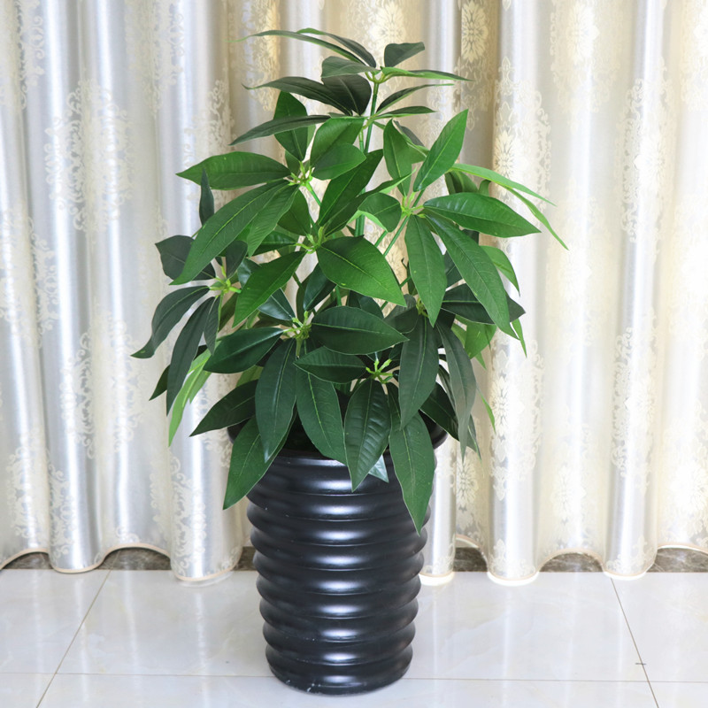  Artificial Money Tree Plants Fake Flowers Living Room Large Floor-Standing Floral Arrangement Plastic Flower Bonsai Potted Decoration