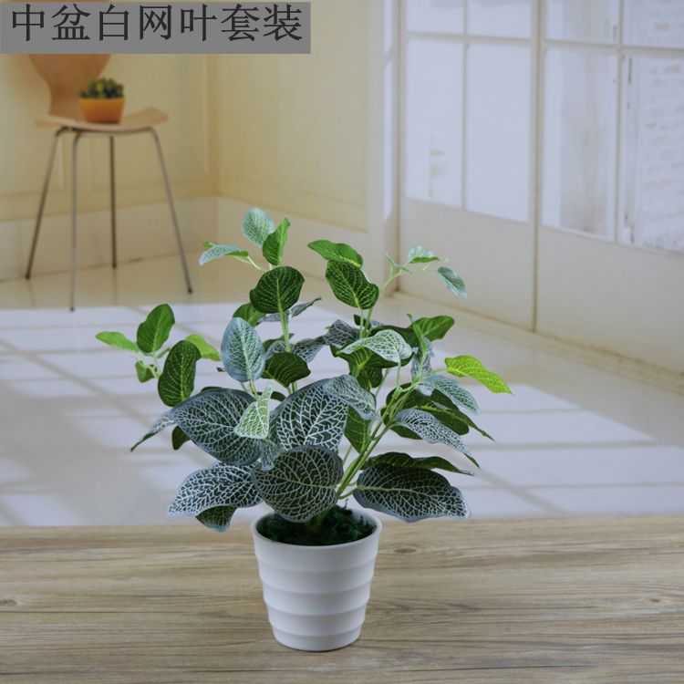 Cây mô phỏng cây giả cây xanh trang trí trong nhà và ngoài trời nhựa trong chậu củ cải xanh nhỏ chậu hoa nhân tạo và cây - Hoa nhân tạo / Cây / Trái cây hoa ly giả