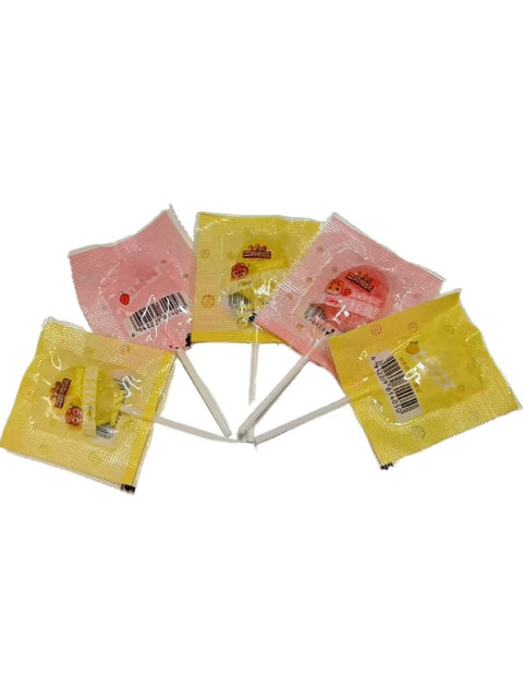[Pack of 10] Three Squirrels Vitamin C Lollipops Fresh Lemon Strawberry Flavor Lollipops Children's Snacks