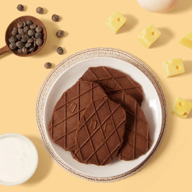 Three Squirrels_Chocolate Waffle Crisps 66g X 4 Boxes]Snacks, Casual Food, Biscuits, Snacks