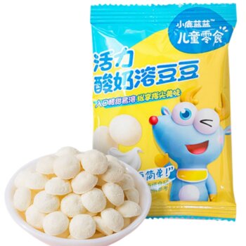Fawn Lanlan_Fruit Yogurt Melted Bean Yogurt Flavor Baby Snacks Melted Bean Probiotic Steamed Buns 5g