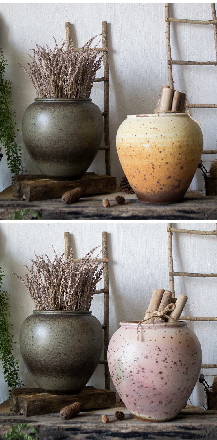 Dừng lại | Jingdezhen thủ công gốm hoa gốm gốm gốm hoa lớn chèn hoa cá tính nhà bình - Vase / Bồn hoa & Kệ giỏ treo hoa ban công