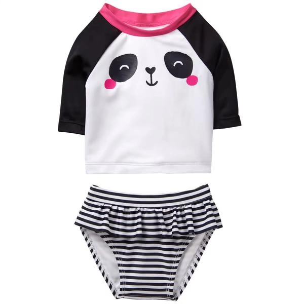 GYMBOREE Golden Baby JJ Girls Áo dài tay Chia áo tắm Kem chống nắng Rose Red Love Sailing Spot 3-1 quan ao tre em