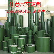 Assembly line PVC green light climbing anti-skid industrial small conveyor belt flat belt ring drive conveyor belt