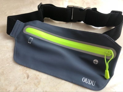 High elastic multi-functional double pocket outdoor sports waist bag waterproof belt elastic magic waist bag close-fitting anti-theft