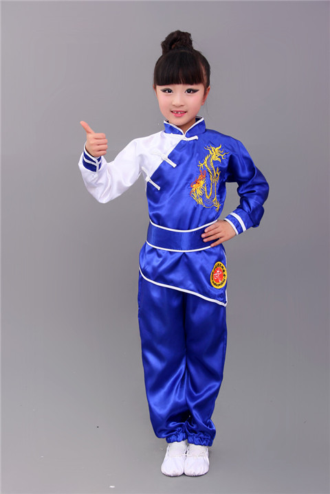 Ngày tết trẻ em Trung Quốc mới tập thể dục Kung Fu quần áo trẻ em tập thể dục võ thuật biểu diễn sân khấu trang phục võ thuật đồ bộ cho bé