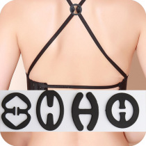 Bra shoulder strap anti-slip buckle bra anti-off cross buckle invisible buckle underwear dark buckle fixed beauty back anti-slip shoulder