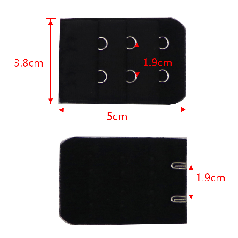 Khóa đồ lót có khóa dài 3 hàng 2 khoảng cách khóa 1.9 thép không gỉ khóa móc áo ngực khóa lưng cộng với băng thông rộng sỉ lẻ phụ kiện đồ lót các loại