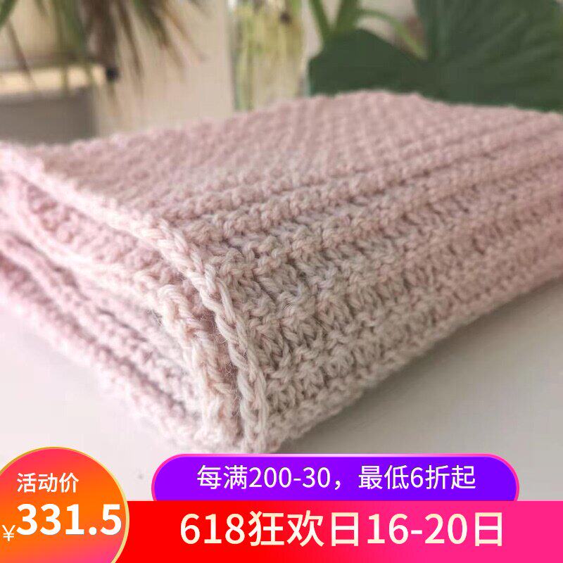 Alpakka Ul Imported Cashmere Wool Scarf Beginner DIY Handwoven Materials Pack with Tutorial
