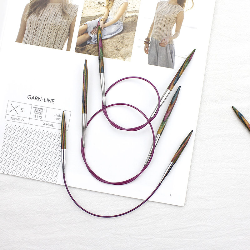 KnitPro 25cm 40cm 50cm imported birch ring needle ring knit sweater needle ring needle sock sleeves needle