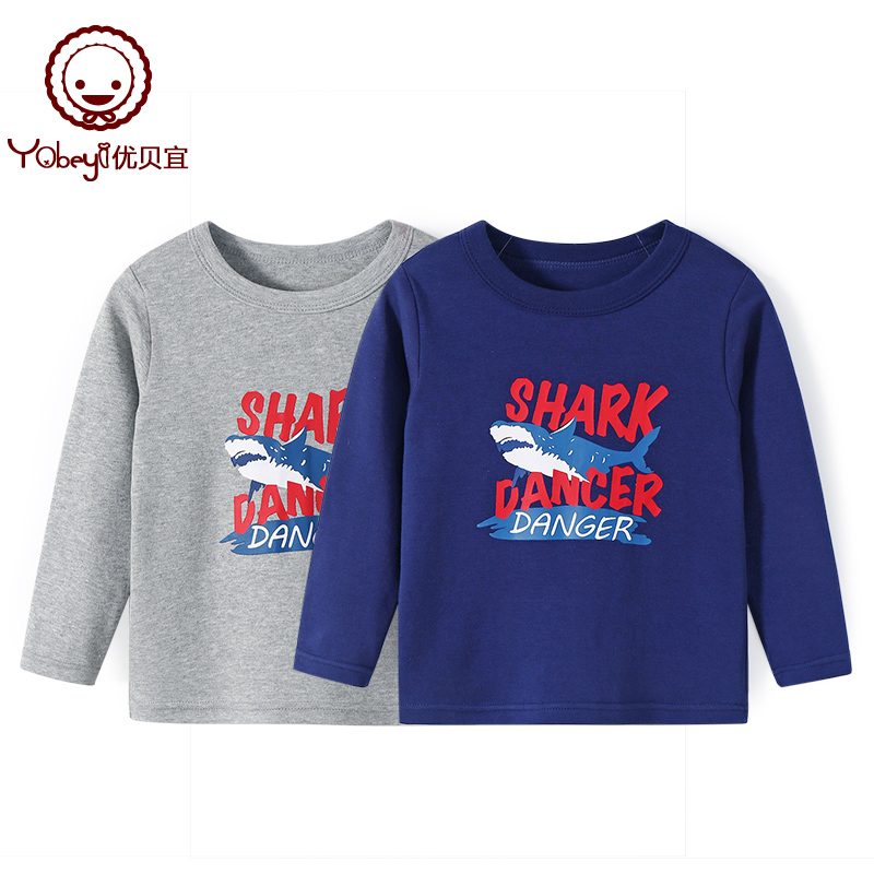 Ubeiye boys and girls t shirts spring and autumn coat long sleeve cotton cartoon baby cotton cotton