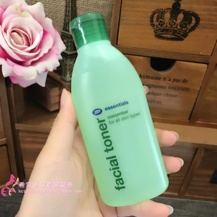 UK imports Boots small Cucumber Skin Water Makeup Water 150ML Whitening Moisturizing Moisturizing To Yellow Collection Pores