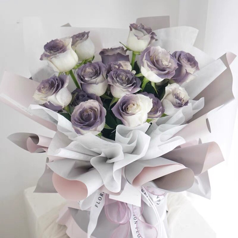 Michigan Crushed Ice Blue Flowers Spray Paint Shampoo Flowers Spray White Rose Spray Color Spray Dry Floral Art Colorful Spray Cans