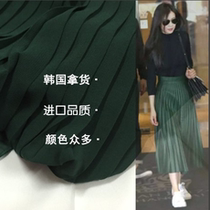 Imported pleated chiffon fabric dress wide leg pants clothing fabric high-grade summer fabric