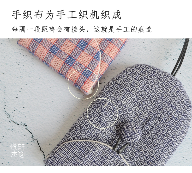 Vải thủ công cổ điển sáng tạo đa chức năng công suất lớn xe chìa khóa túi đặt dây rút phụ nữ phổ thông nhỏ dễ thương ví đựng móc khóa