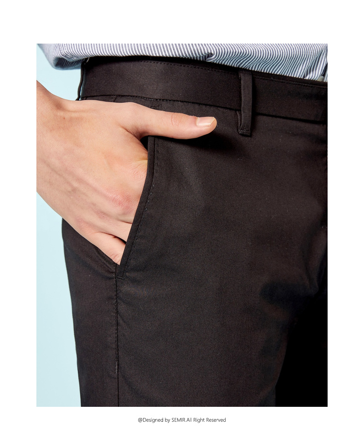 Senma quần âu nam 2018 thu đông nam mới tự tu chân chín quần đen 9 điểm quần nam quần thủy triều boxer nam