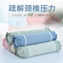 Full cotton cylindrical cervical spine special buckwheat shell special neck guard sleeping pillow candy repair double layer of partial hard adult single