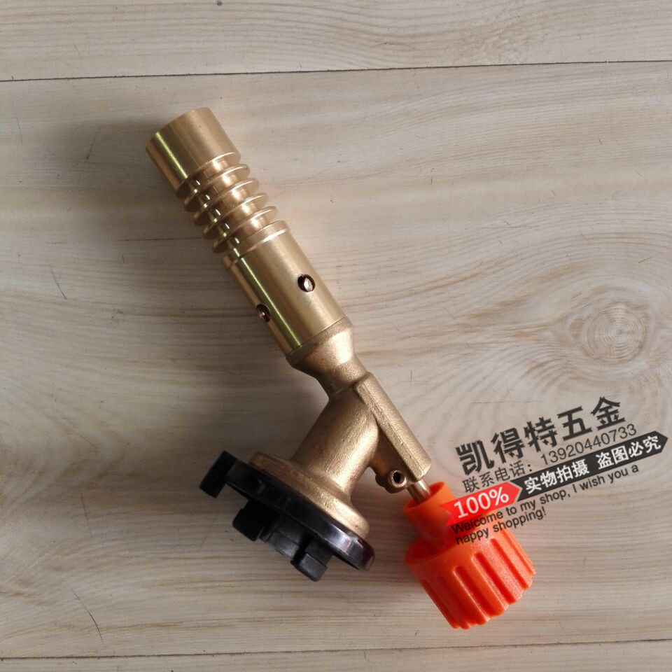 Ultra-thick-walled all-copper card type flamethrower head gas gas welding gun baking barbecue welding high temperature spray gun