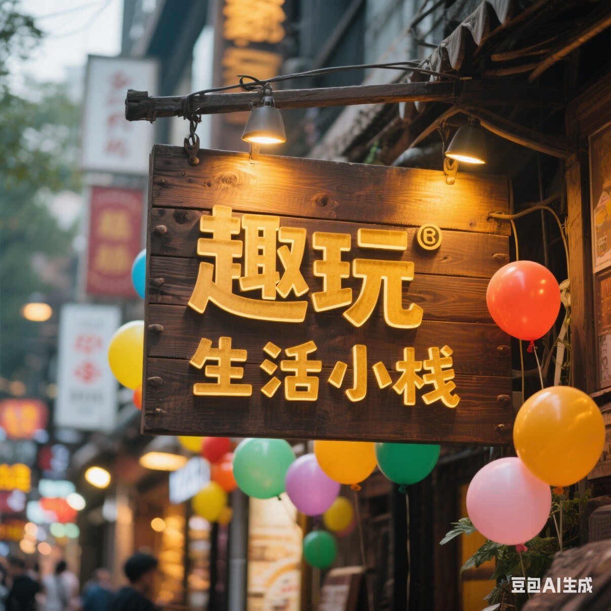 趣玩生活小栈的LOGO